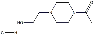 1-ACETYL-4-(2-HYDROXYETHYL)PIPERAZINEHYDROCHLORIDE, 98+% 结构式