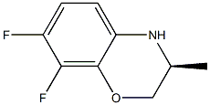 (S)-7,8-DIFLUORO-2,3-DIHYDRO-3-METHY-1,4-BENZOXAZINE Struktur