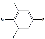 2-BROMO-3,5-DIFLUORO-1-IODOBENZENE Structure