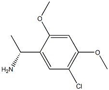 (1R)-1-(5-CHLORO-2,4-DIMETHOXYPHENYL)ETHANAMINE 化学構造式