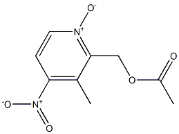 2-ACETOXYMETHYL-3-METHYL-4-NITRO-PYRIDINE-N-OXIDE Struktur