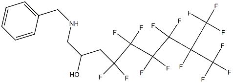 1-Benzylamino-4,4,5,5,6,6,7,7,8,9,9,9-dodecafluoro-8-trifluoromethyl-nonan-2-ol Structure