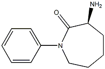 (S)-3-AMINO-1-PHENYLAZEPAN-2-ONE Struktur