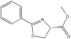 (S)-METHYL 2-PHENYL-4,5-DIHYDROOXAZOLE-4-CARBOXYLATE Struktur