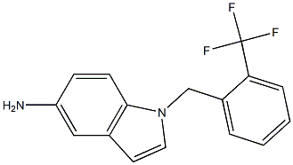 1-(2-(TRIFLUOROMETHYL)BENZYL)-1H-INDOL-5-AMINE Structure