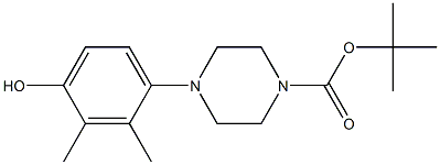 TERT-BUTYL 4-(4-HYDROXY-2,3-DIMETHYLPHENYL)PIPERAZINE-1-CARBOXYLATE Struktur