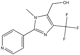 (3-METHYL-2-PYRIDIN-4-YL-5-TRIFLUOROMETHYL-3H-IMIDAZOLE-4-YL)-METHANOL Structure