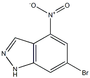 6-BROMO-4-NITROINDAZOLE 化学構造式