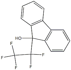 9-PENTAFLUOROETHYLFLUOREN-9-OL Structure