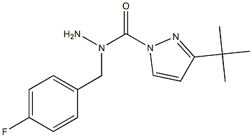 3-TERT-BUTYL-1-(4-FLUOROBENZYL)PYRAZOLE-CARBOXYLIC ACID HYDRAZIDE Structure