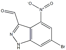6-BROMO-4-NITROINDAZOLE-3-CARBOXYALDEHYDE Structure