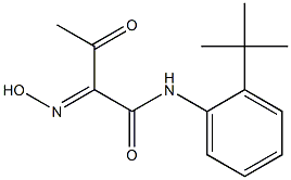 N-(2-TERT-BUTYL-PHENYL)-2-HYDROXYIMINO-3-OXO-BUTYRAMIDE Structure