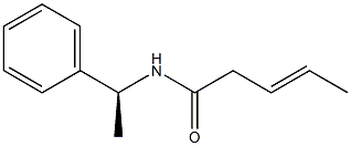 (3E)-N-[(1S)-1-Phenylethyl]Pent-3-Enamide Struktur
