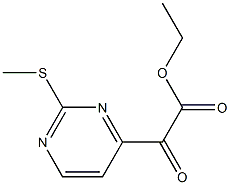 ETHYL2-(2-(METHYLTHIO)-PYRIMIDIN-4-YL)-2-OXOACETATE Structure