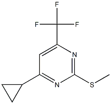 2-甲硫基-4-环丙基6-三氟甲基嘧啶