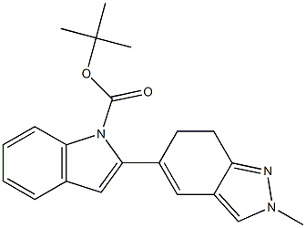 TERT-BUTYL 2-(2-METHYL-6,7-DIHYDRO-2H-INDAZOL-5-YL)- 1H-INDOLE-1-CARBOXYLATE