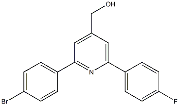 (2-(4-bromophenyl)-6-(4-fluorophenyl)pyridin-4-yl)methanol Structure