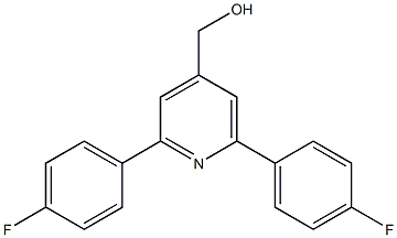 (2,6-bis(4-fluorophenyl)pyridin-4-yl)methanol 结构式
