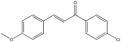 (E)-1-(4-chlorophenyl)-3-(4-methoxyphenyl)prop-2-en-1-one Struktur