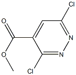 3,6-Dichloropyridazine-4-carboxylic acid methyl ester Structure