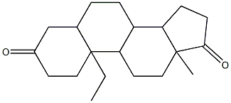 10-ETHYL-13-METHYL-TETRADECAHYDRO-CYCLOPENTA[A]PHENANTHRENE-3,17-DIONE Structure