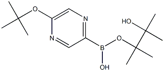 5-(TERT-BUTOXY)PYRAZINE-2-BORONIC ACID PINACOL ESTER Structure