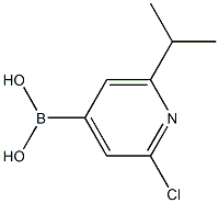 (2-CHLORO-6-ISOPROPYLPYRIDIN-4-YL)BORONIC ACID Structure