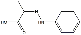 (2Z)-2-(PHENYLHYDRAZONO)PROPANOIC ACID Structure