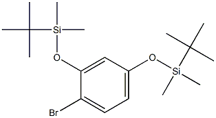 1-BROMO-2,4-BIS-(TERT-BUTYL-DIMETHYL-SILANYLOXY)-BENZENE Structure