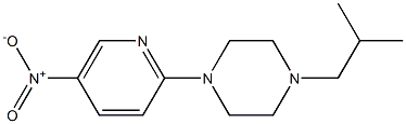 1-ISOBUTYL-4-(5-NITROPYRIDIN-2-YL)PIPERAZINE Structure