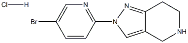 2-(5-BROMOPYRIDIN-2-YL)-4,5,6,7-TETRAHYDRO-2H-PYRAZOLO[4,3-C]PYRIDINE HYDROCHLORIDE