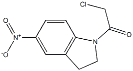 2-CHLORO-1-(5-NITRO-2,3-DIHYDRO-INDOL-1-YL)-ETHANONE Structure