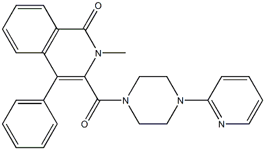 2-METHYL-4-PHENYL-3-[(4-PYRIDIN-2-YLPIPERAZIN-1-YL)CARBONYL]ISOQUINOLIN-1(2H)-ONE