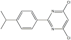 4,6-DICHLORO-2-(4-ISOPROPYLPHENYL)PYRIMIDINE Structure