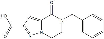 5-BENZYL-4-OXO-4,5,6,7-TETRAHYDROPYRAZOLO[1,5-A]PYRAZINE-2-CARBOXYLIC ACID 结构式
