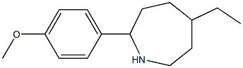 5-ETHYL-2-(4-METHOXYPHENYL)AZEPANE,,结构式