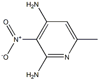 6-METHYL-3-NITROPYRIDINE-2,4-DIAMINE Structure