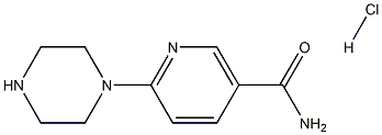 6-PIPERAZIN-1-YLNICOTINAMIDE HYDROCHLORIDE,,结构式