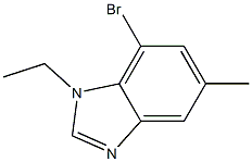 7-BROMO-1-ETHYL-5-METHYL-1H-BENZOIMIDAZOLE Structure