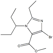 METHYL 4-BROMO-2-ETHYL-1-(1-ETHYLPROPYL) -1H-IMIDAZOLE-5-CARBOXYLATE|