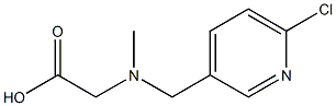 N-[(6-CHLOROPYRIDIN-3-YL)METHYL]-N-METHYLGLYCINE Structure