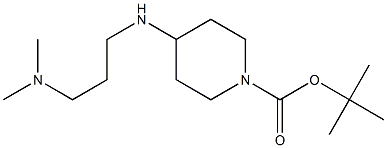 TERT-BUTYL 4-{[3-(DIMETHYLAMINO)PROPYL]AMINO}PIPERIDINE-1-CARBOXYLATE 结构式