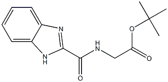 TERT-BUTYL N-(1H-BENZIMIDAZOL-2-YLCARBONYL)GLYCINATE Structure