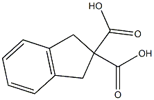 Indane-2,2-dicarboxylic acid Struktur