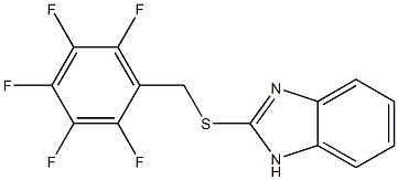 2-[(2,3,4,5,6-pentafluorobenzyl)thio]-1H-benzo[d]imidazole Struktur