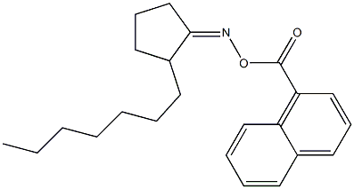 1-({[(2-heptylcyclopentylidene)amino]oxy}carbonyl)naphthalene 结构式