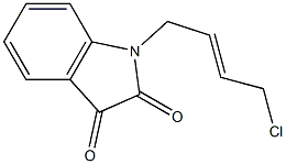1-[(E)-4-chloro-2-butenyl]-1H-indole-2,3-dione Structure