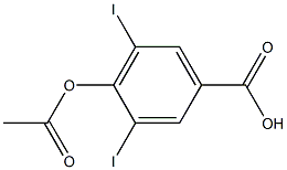 4-(acetyloxy)-3,5-diiodobenzenecarboxylic acid