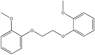 1-methoxy-2-[2-(2-methoxyphenoxy)ethoxy]benzene Struktur