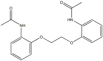 N1-(2-{2-[2-(acetylamino)phenoxy]ethoxy}phenyl)acetamide Structure